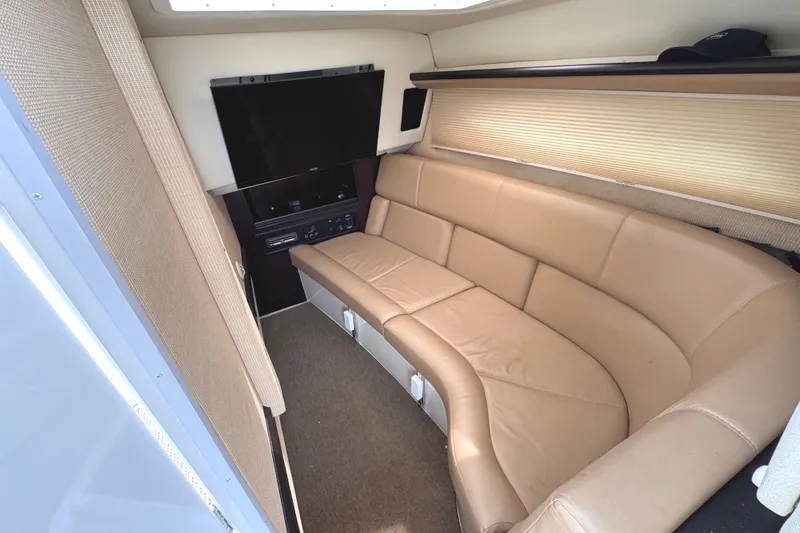 Slide: The Image of Luxurious interior of 2018 Cobalt R35 with leather seating and entertainment system. - 39