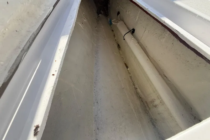 Slide: The Image of Interior view of a 1984 Chris-Craft 213 Scorpion boat compartment. - 38