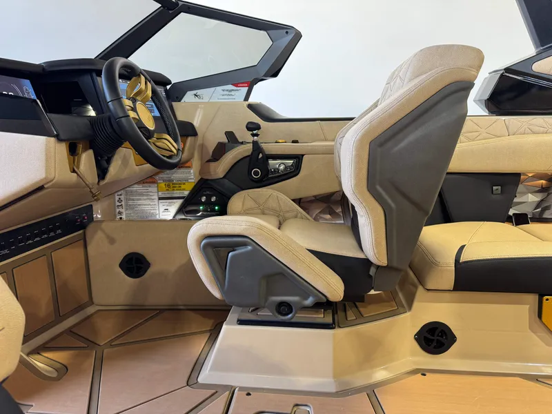 Slide: The Image of 2025 Nautique Super Air Nautique G23 Paragon interior cockpit view. - 26