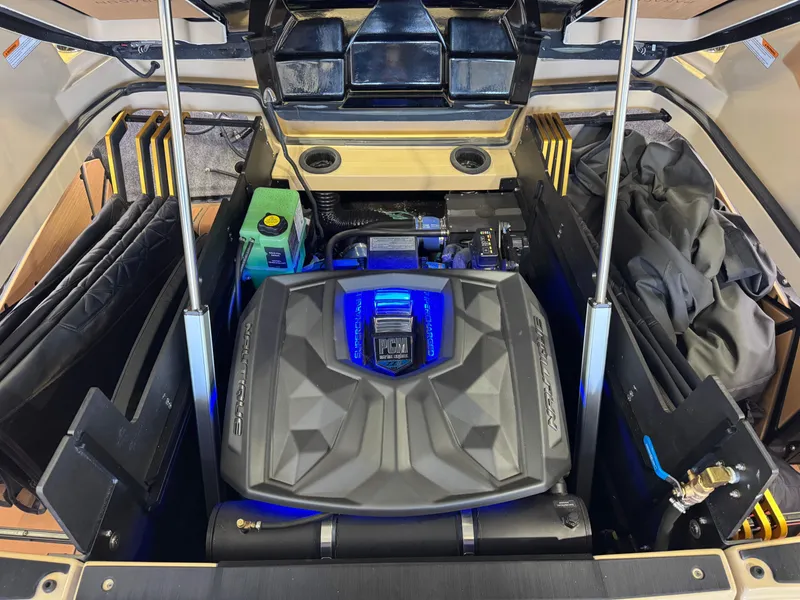 Slide: The Image of Engine compartment of 2025 Nautique Super Air Nautique G23 Paragon. - 34
