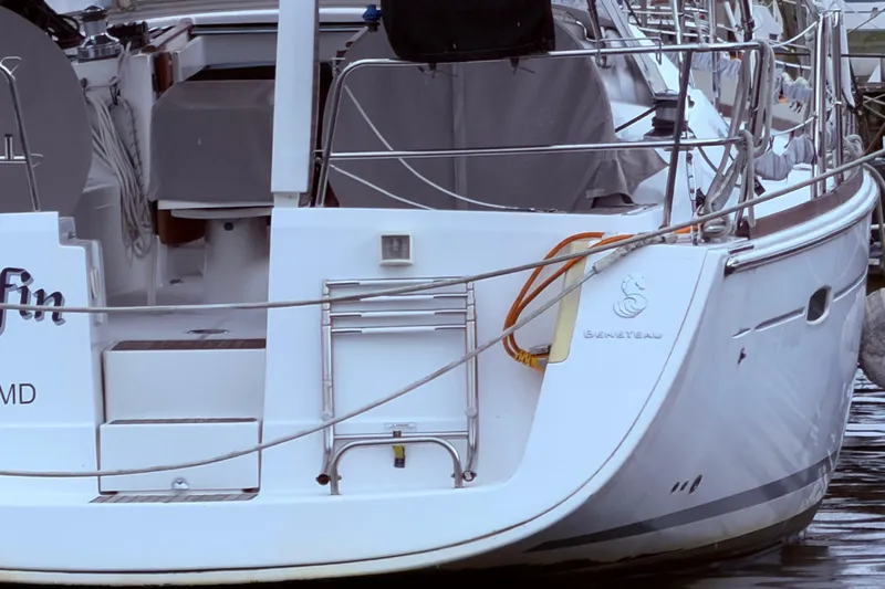 Slide: The Image of swim ladder close up - 10