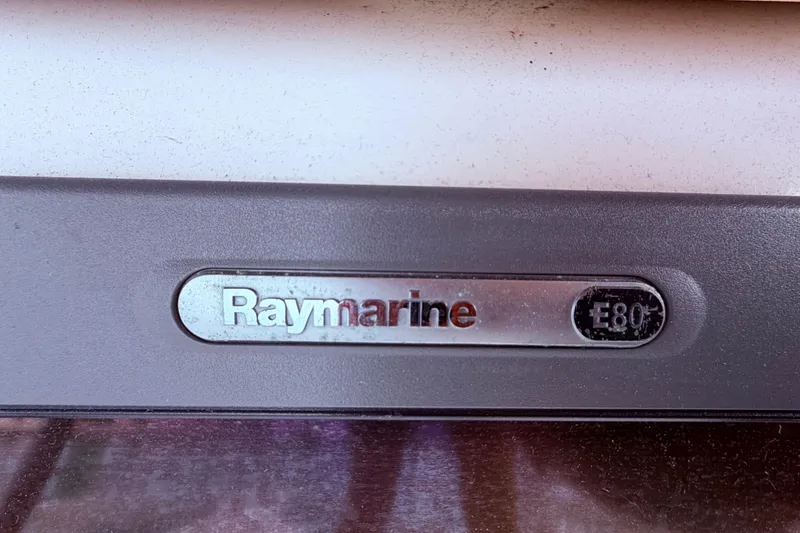 Slide: The Image of Raymarine E80 navigation system on 2009 Beneteau Oceanis 40 yacht, close up - 27