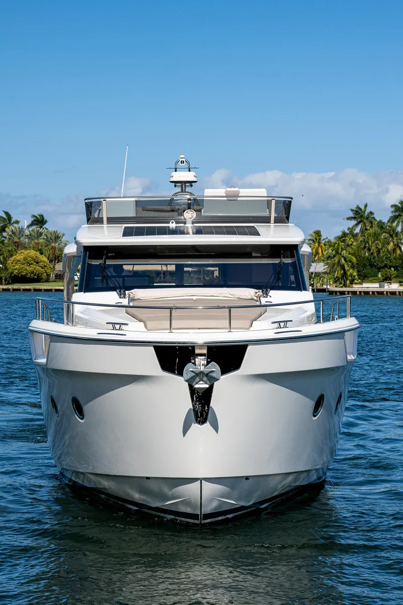 Slide: The Image of Luxury yacht Greenline 45 Fly 2022 on calm waters. - 13