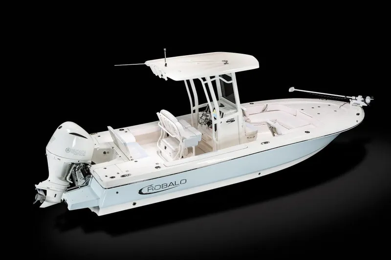 Slide: The Image of Manufacturer Provided Image: 2022 Robalo 246 Cayman boat with center console and outboard motor. - 17