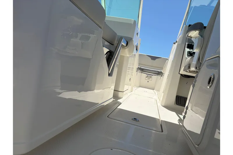 Slide: The Image of Interior view of 2026 Sailfish 276 DC boat, showcasing sleek design and spacious layout. - 43