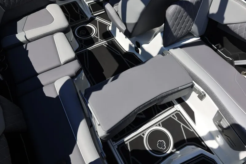 Slide: The Image of Interior of 2026 Tigé Z3 boat with modern seating and sleek design. - 33
