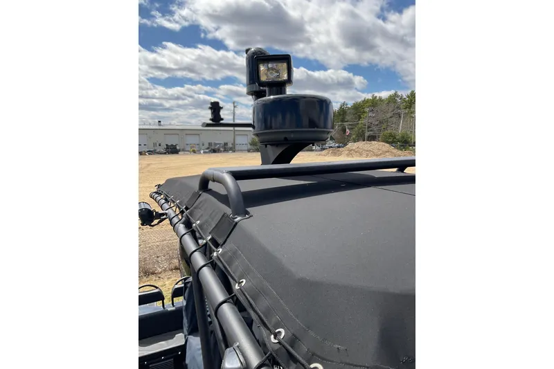 Slide: The Image of 2016 Ocean Marine Craft Amphibious vehicle with mounted equipment under cloudy sky. - 10