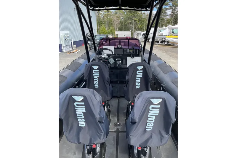 Slide: The Image of Interior of a 2016 Ocean Marine Craft Amphibious boat with Ullman seats. - 11