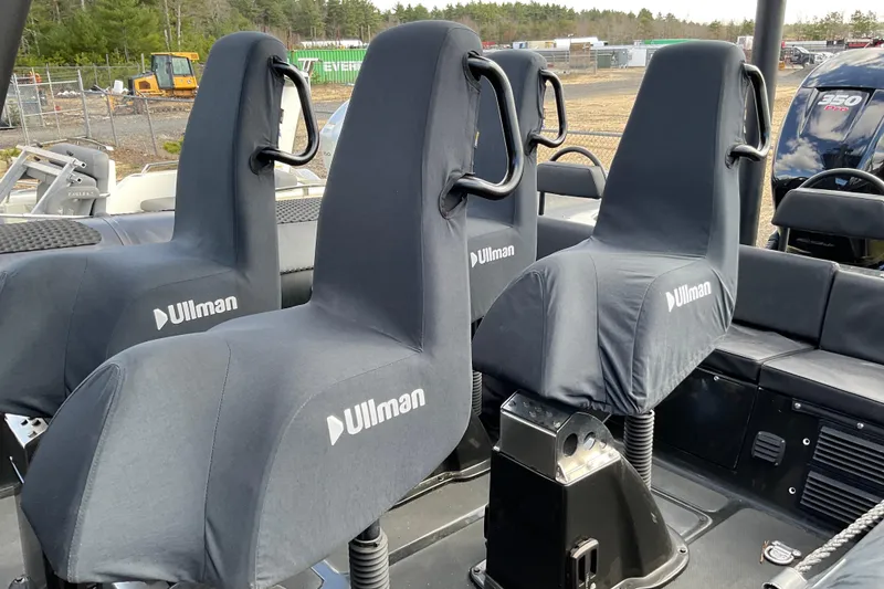 Slide: The Image of Amphibious marine craft seats by Ullman, 2016 model, in outdoor setting. - 20