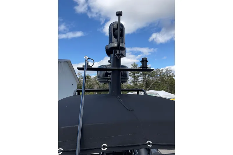 Slide: The Image of 2016 Ocean Marine Craft Amphibious vehicle with black exterior and equipment against blue sky. - 21