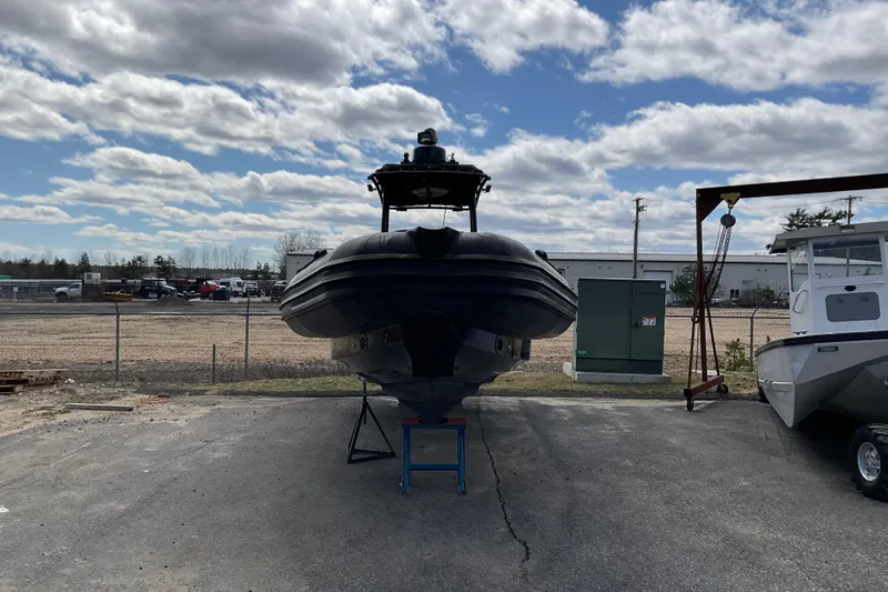 Slide: The Image of 2016 Ocean Marine Craft Amphibious boat on land under cloudy sky. - 3