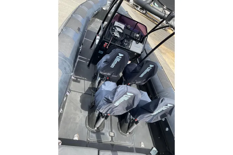 Slide: The Image of Interior of a 2016 Ocean Marine Craft Amphibious boat with Ullman seats. - 8