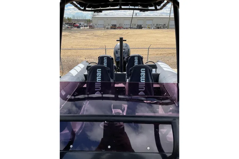 Slide: The Image of Interior view of a 2016 Ocean Marine Craft Amphibious boat with Ullman seats. - 9