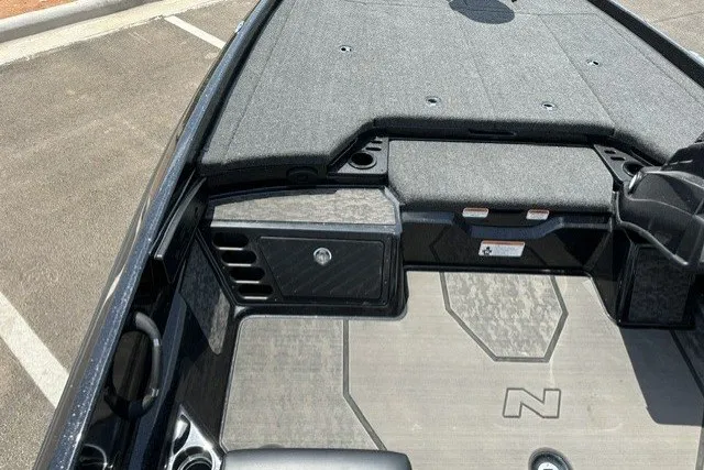 Slide: The Image of 2026 Nitro Z21 XL Pro boat interior with sleek design and storage compartments. - 13