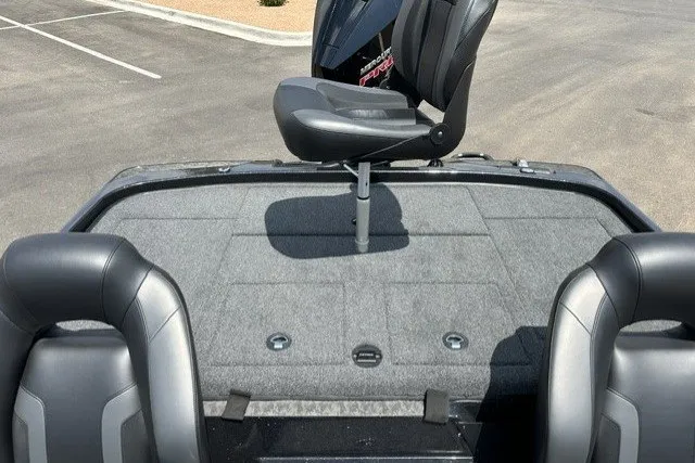Slide: The Image of 2026 Nitro Z21 XL Pro boat interior with seating and carpeted deck. - 25