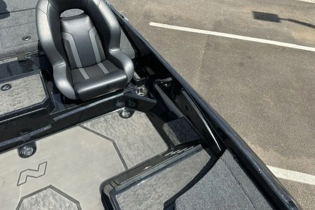 Slide: The Image of 2026 Nitro Z21 XL Pro boat interior with sleek seating and storage compartments. - 18