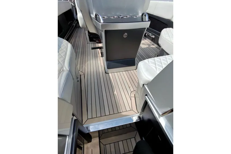 Slide: The Image of Luxurious interior of 2017 Monte Carlo 420 yacht with sleek seating and modern design. - 36