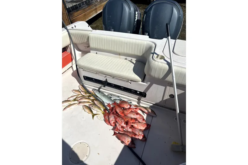 Slide: The Image of 2003 Grady-White Sailfish 282 boat with a fresh catch of fish on deck. - 7