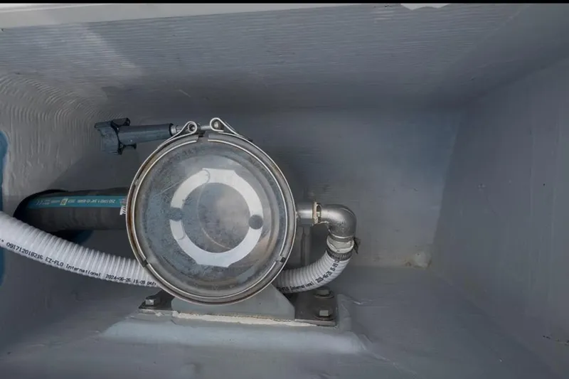 Slide: The Image of Bilge pump system in 2018 Catamaran Coaches 38 Lightning boat. - 52