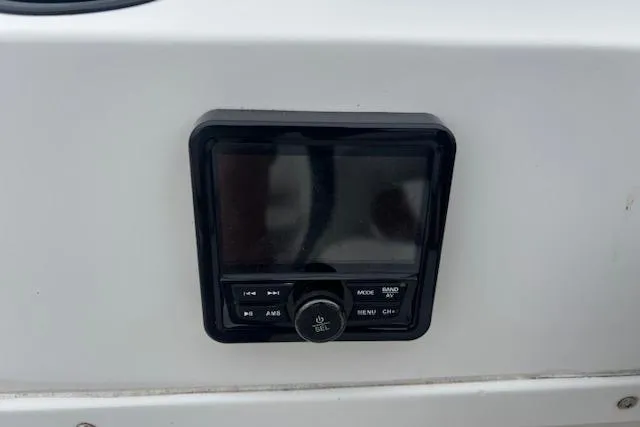 Slide: The Image of Dashboard control panel on a 2021 Starcraft SVX 171 OB boat. - 17