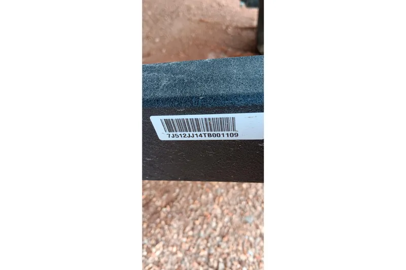 Slide: The Image of Barcode on 2026 Ranger RT188C boat trailer, displaying serial number. - 14