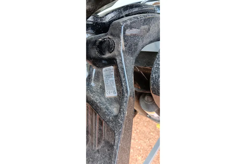 Slide: The Image of Close-up of a 2026 Ranger RT188C boat component with a visible label. - 15