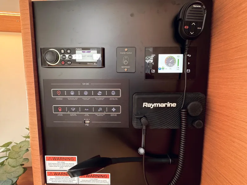 Slide: The Image of Jeanneau Sun Odyssey 380, 2023 control panel with Raymarine equipment. - 31