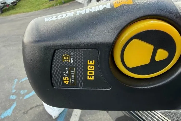 Slide: The Image of Minn Kota Edge trolling motor, 45 lbs thrust, 5-speed, on 2026 Crestliner 1700 Storm boat. - 4