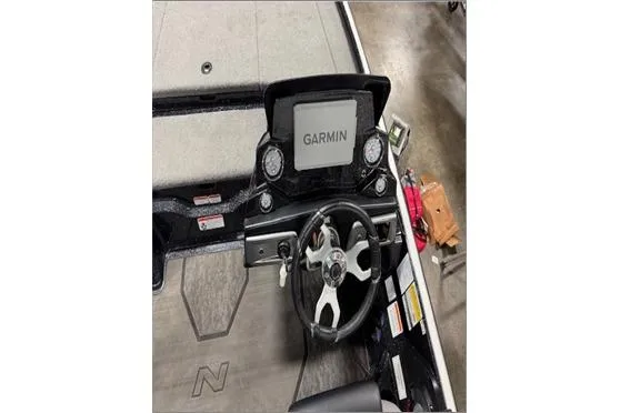 Slide: The Image of 2024 Nitro Z20 XL Pro boat dashboard with Garmin navigation system. - 10