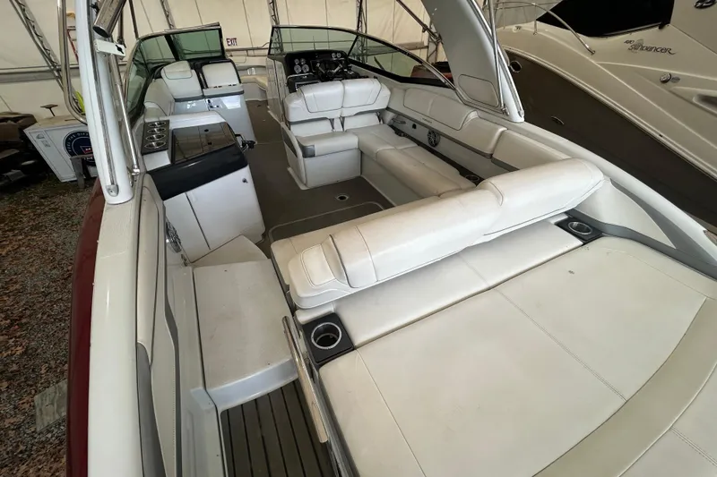 Slide: The Image of 2015 Formula 310 Bowrider interior with spacious seating and modern design. - 5