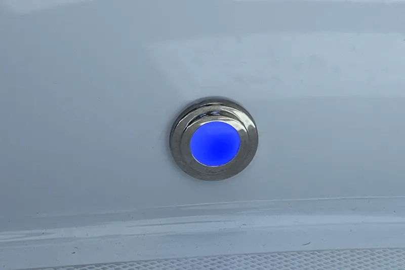 Slide: The Image of Blue LED button on 2023 Blackfin 272 DC boat. - 66