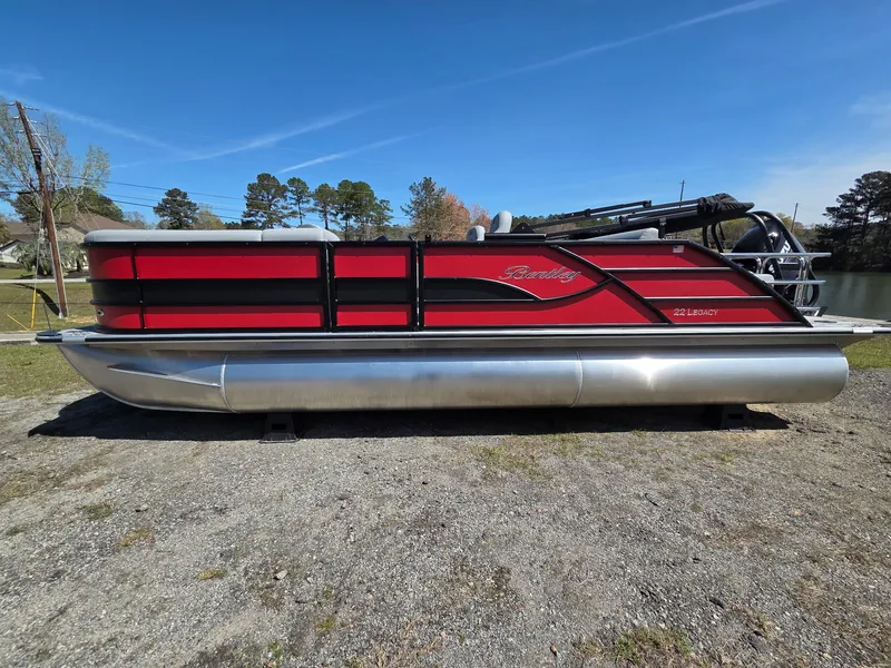 The Image of 2026 Bentley Pontoons Legacy 223 SPORT3 Navigator on gravel surface. - 0