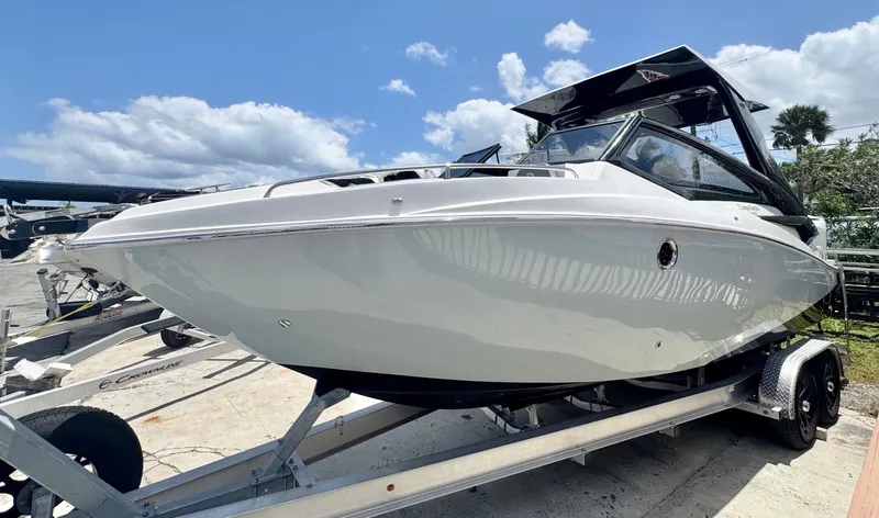 Slide: The Image of 2024 L'acqua Royale LR280 GRAN CABRIO on trailer, sunny day. - 4