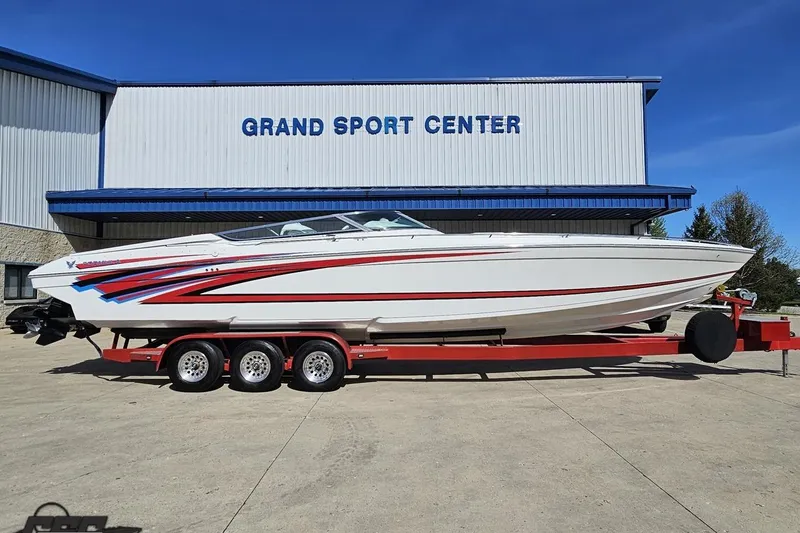The Image of 2001 Formula 382 FASTech boat on trailer at Grand Sport Center. - 1