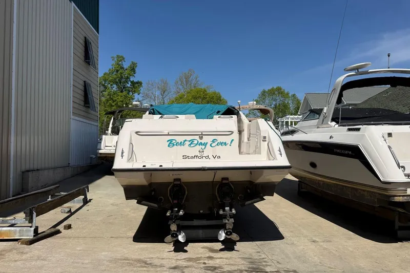 Slide: The Image of 1995 Chaparral Signature 310 boat docked, labeled "Best Day Ever!" in Stafford, VA. - 3
