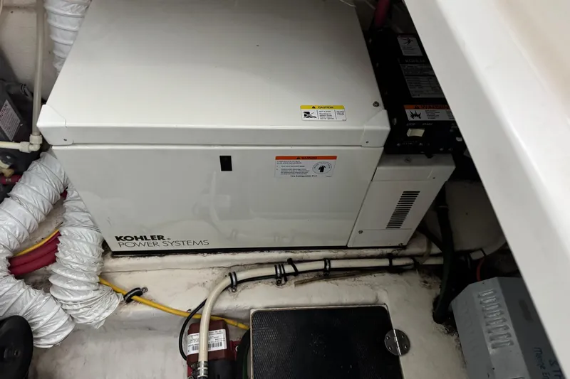 Slide: The Image of Kohler power system in 2006 Chaparral 330 Signature boat engine compartment. - 46