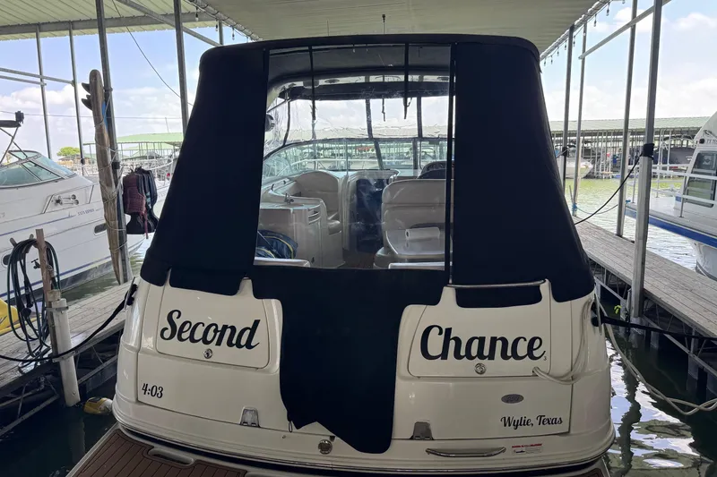Slide: The Image of 2006 Chaparral 330 Signature boat named "Second Chance" docked in Wylie, Texas. - 8