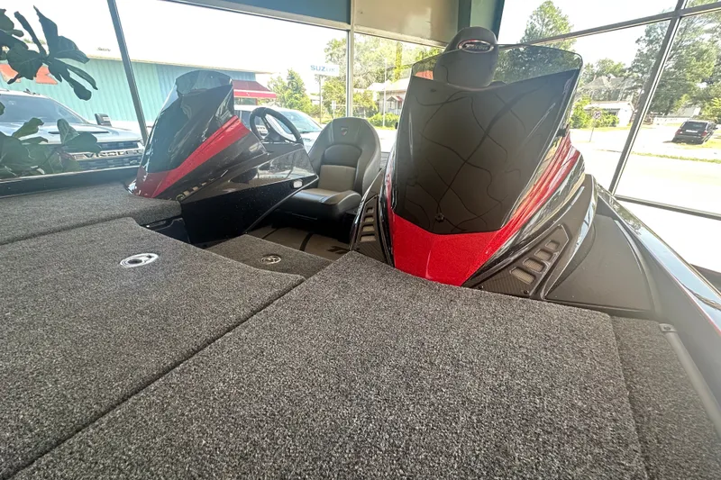Slide: The Image of 2026 Triton 20XP Patriot boat interior with sleek design and modern features. - 134
