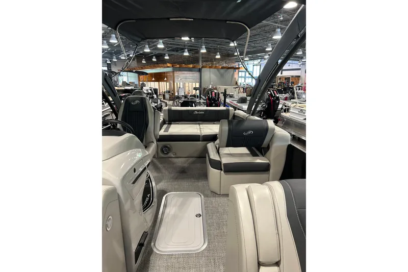 Slide: The Image of Interior of 2026 Barletta Corsa 23UA with luxurious seating. - 6