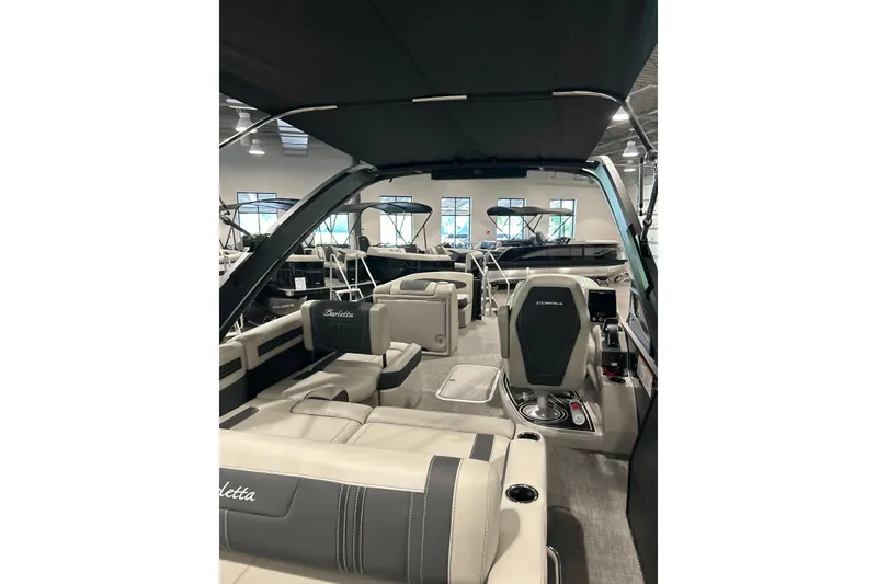 Slide: The Image of Interior view of 2026 Barletta Corsa 23UA pontoon boat. - 8