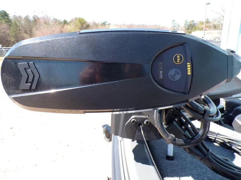 Slide: The Image of Close-up of a 2025 Phoenix 920 Elite boat control panel with digital display. - 29