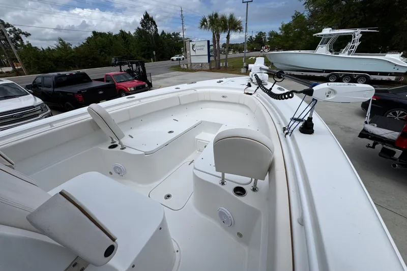 Slide: The Image of 2020 Sea Hunt Gamefish 30 Forward Seating boat with spacious deck and seating area. - 16