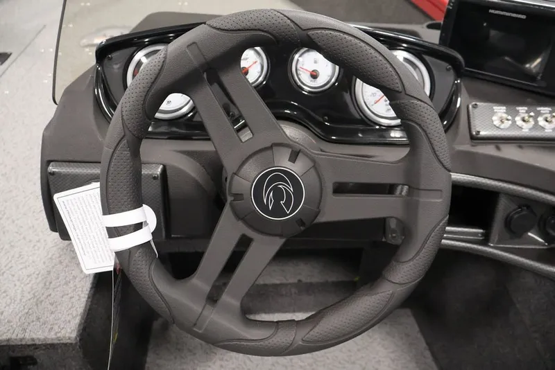 Slide: The Image of Steering wheel and dashboard of 2026 Crestliner 1650 Hawk SC boat. - 25