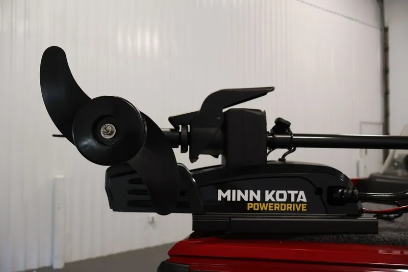 Slide: The Image of Minn Kota PowerDrive trolling motor on 2026 Crestliner 1650 Hawk SC boat. - 20