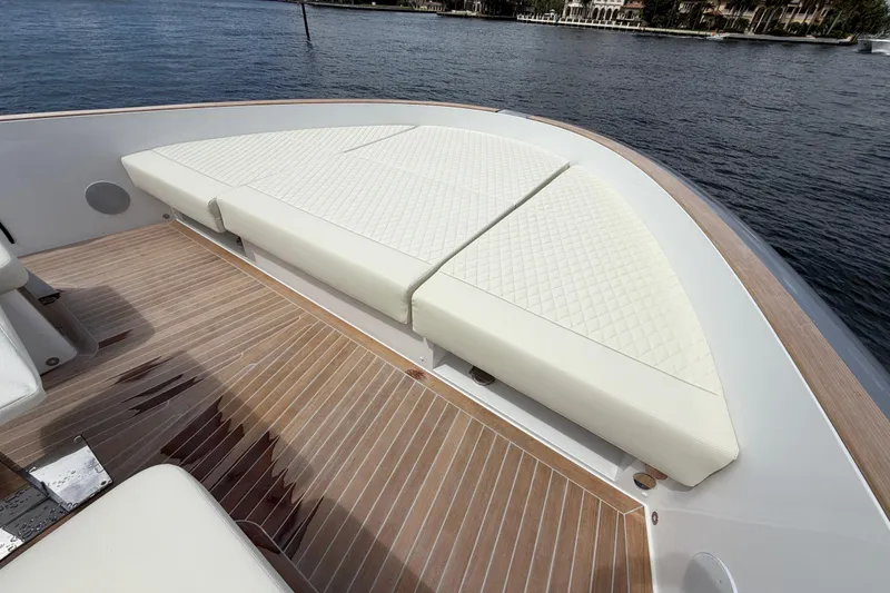 Slide: The Image of Luxurious deck seating on 2028 Solaris Power 70 Long Range yacht. - 42