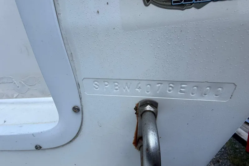 Slide: The Image of Hull identification number on 2000 Sport-Craft 241 Walk Around boat. - 30
