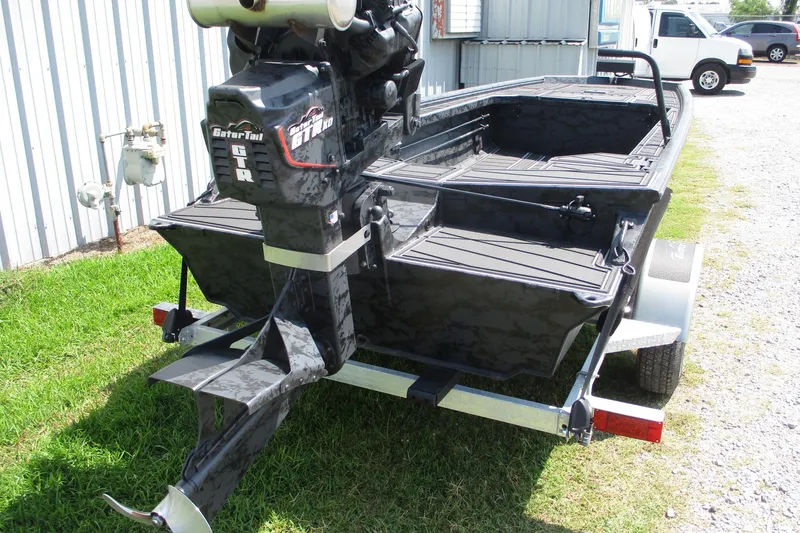 Slide: The Image of 2026 Gator Tail 1854 Extreme boat with powerful motor on trailer. - 6