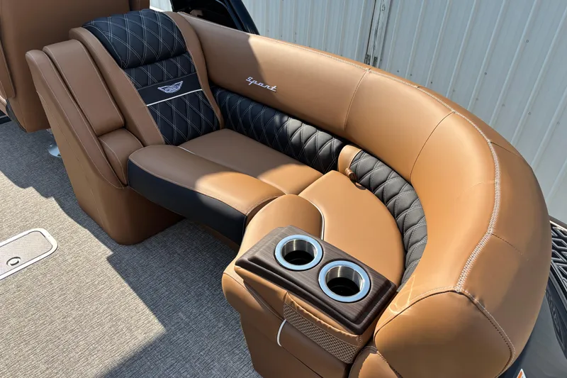 Slide: The Image of Luxurious seating in the 2026 Bennington 27 QXFBWA T2 boat. - 17