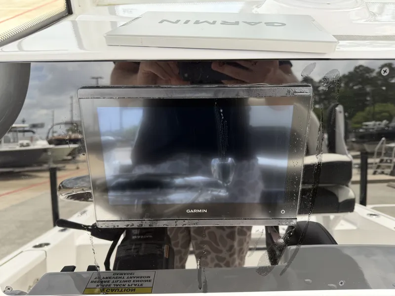 Slide: The Image of Garmin screen on 2026 Tidewater 2210 Carolina Bay boat. - 9