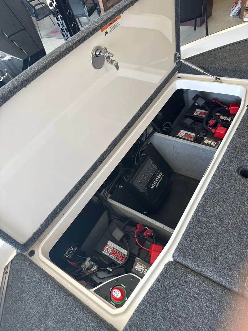 Slide: The Image of Battery compartment of Vexus VXs21 boat, model 2025. - 5
